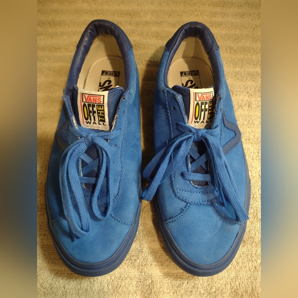 Vault by Vans Blue Suede Sport LX Sneaker Men's Size 8.5 Women's Size 10 - Picture 3 of 11